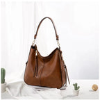 Women's PU Leather Zipper Handbag