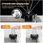 Steel, Plastic Automatic Cup Rinser, Bottle Cleaner, Glass Rinser for Kitchen Sinks