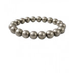 Natural Crystal 8mm Pyrite Bracelet (Grey)