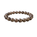 Natural Crystal 8mm Smoky Quartz Bracelet (Brown)