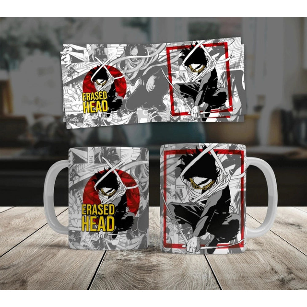 Anime Erased Head Ceramic Printed Coffee Mug (White)