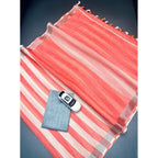 Women's Linen Printed Saree With Unstitched Blouse 5.5Mtr (Multicolor)