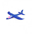 EPP Foam Galaxy Hand Throw Flying LED Glider Airplane (Blue-Multicolor)