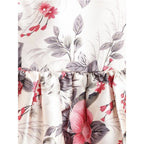 Girl's Polyester &amp; Net Inset Sleeveless Dress with Net Inset (Off White)