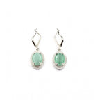 Women's Brass Silver Plated Pendant Set (Turquoise)