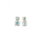 Women's Brass Silver Plated Pendant Set (Mint)