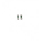 Women's Brass Silver Plated Necklace set (Green)