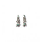 Women's Brass Silver Plated Necklace set (Turquoise)