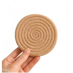 Cotton Rope Drink Coasters 6 Pcs Set (Beige)