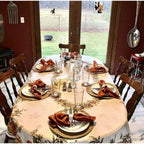Cotton Dining Table Round Placemat Mats Set of 4 (Beige)