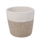 Cotton Flower Pot With Out Lid (White-Kidi)