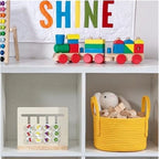 Cotton Pack Of_1 Basket 7x5 Inch Storage Basket For Clothes (Yellow)