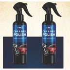 Pack of 2 3-in-1 Car and Bike Polish Spray Bottles 100 ML