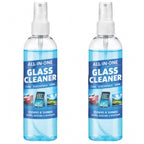 Pack of 2 All-in-One Glass Cleaner Spray Bottles 100 ML
