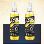 Pack of 2 Deep Black Tyer Polish Liquid Spray Bottle 100 ML