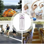 3 PCS Transparent Motivational Water Bottles (Pink)