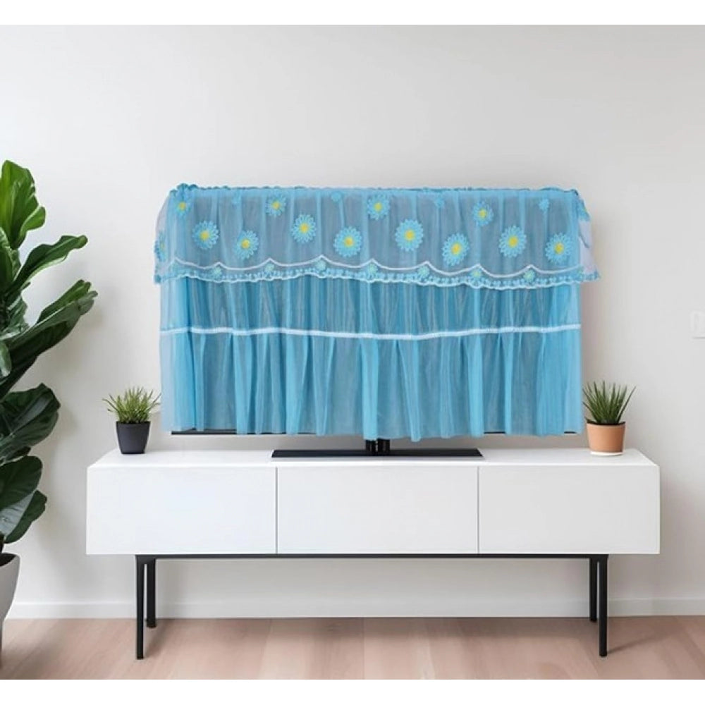 Pack of 2 LED TV Cover (28-34 Inch) (40-45 Inch) (50-55 Inch) (Blue)