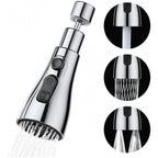 360 Degree Movable Faucet (Silver)