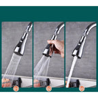 360 Degree Movable Faucet (Silver)