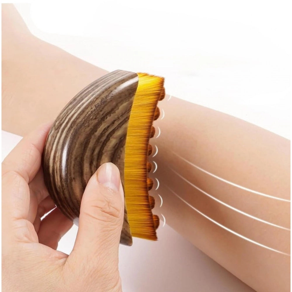 Pack of 2 Lymphatic Contour Face Brush (Brown)