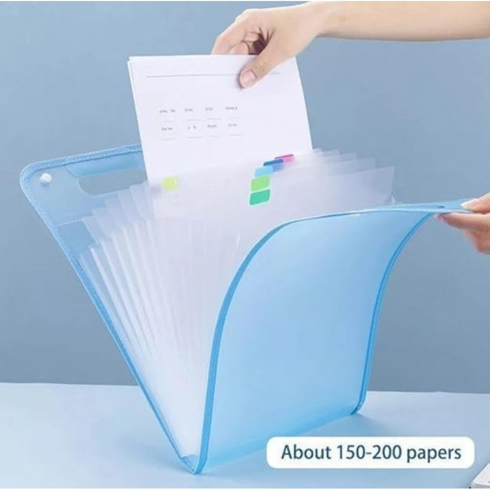 Pack of 2 13 Layer A4 Paper File Folder (Multicolor)