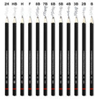 Pack of 2 12 pcs Art Pencil Kit Set (Black)