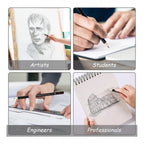 Pack of 2 12 pcs Art Pencil Kit Set (Black)