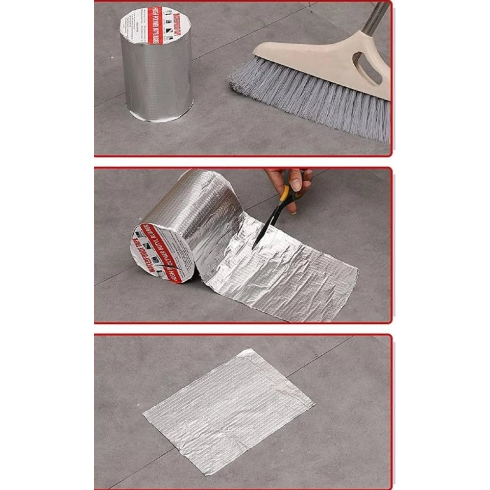 Pack of 2 Aluminium Waterproof Foil Tape 4 Inch (Silver)
