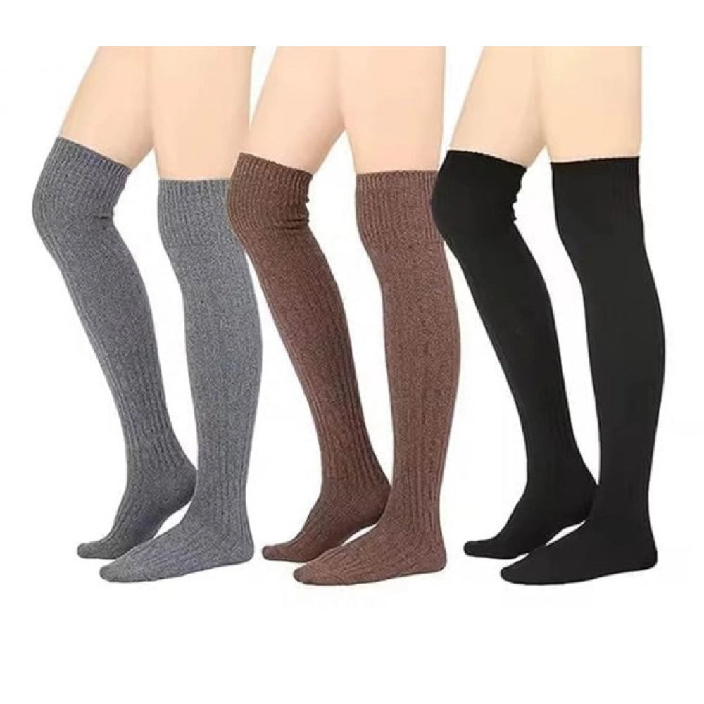Pack of 2 Warm Wool Socks (Multicolor)
