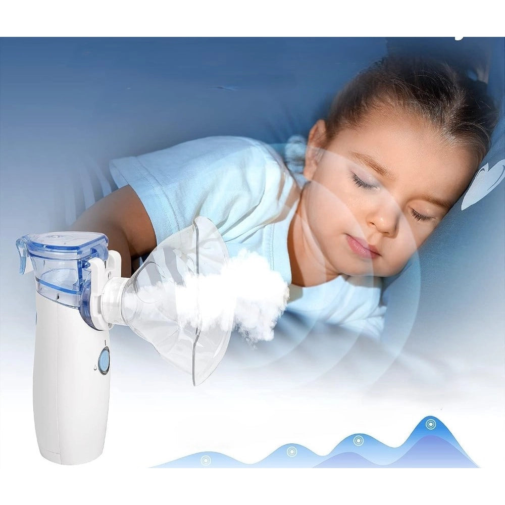Pack of 2 Mini Portable Mesh Nebulizer (Multicolor)