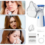 Pack of 2 Mini Portable Mesh Nebulizer (Multicolor)