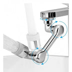 Pack of 2 1080 Degree Rotate Faucet (Silver)