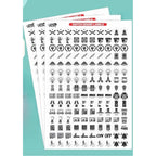 Pack of 3 Switch Board Sticker (Black)