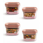 Pack of 4 Switchers Airtight Storage Container Set 500 ML (Pink)