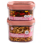 Pack of 2 Switchers Airtight Storage Container Set 1250 ML (Pink)