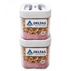 Pack of 2 Switchers Airtight Storage Container Set 1250 ML (White)