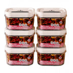 Pack of 6 Switchers Airtight Storage Container Set 1250 ML (White)