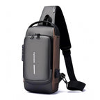 Waterproof Sling Cross Backpack Bag (Black)