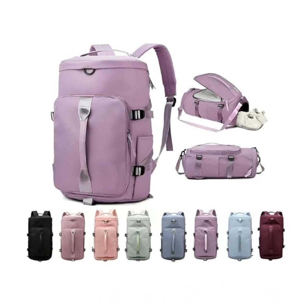 2 in 1 Travel Duffle Bag with Shoe Compartment (Multicolor)