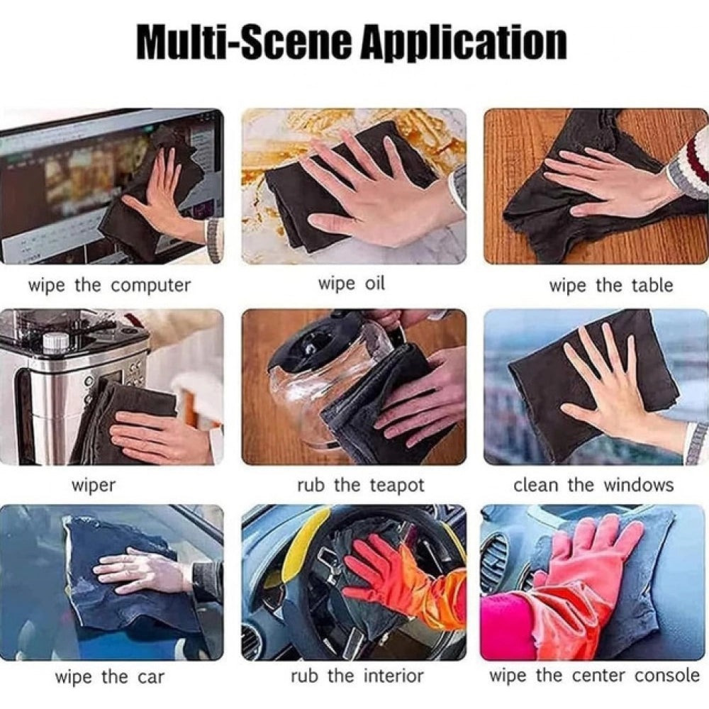 Pack of 5 Magic Cleaning Cloth (Black)