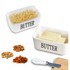 Ceramic Butter Box (White)