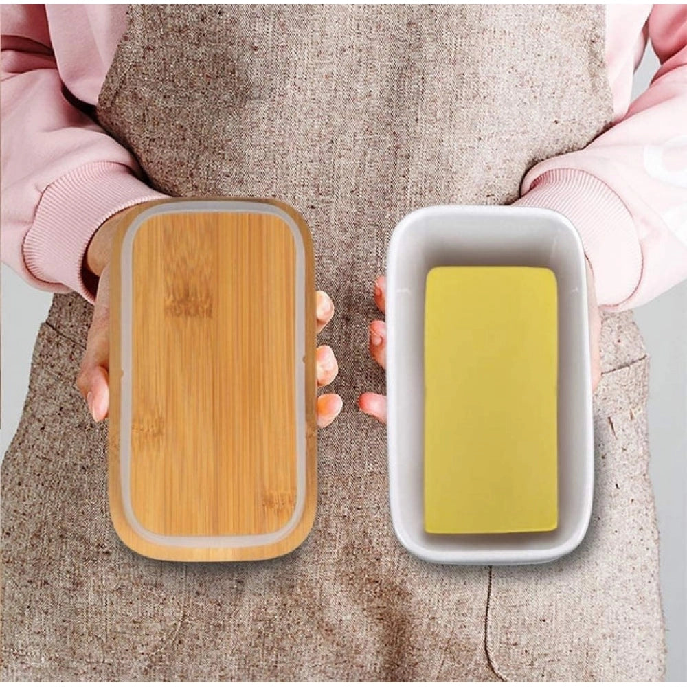 Ceramic Butter Box (White)