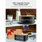 Ceramic Butter Box (Black)