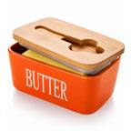 Ceramic Butter Box (Orange)
