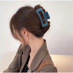 Pack of 2 Soft Silicone Hair Claw Clips (Multicolor)
