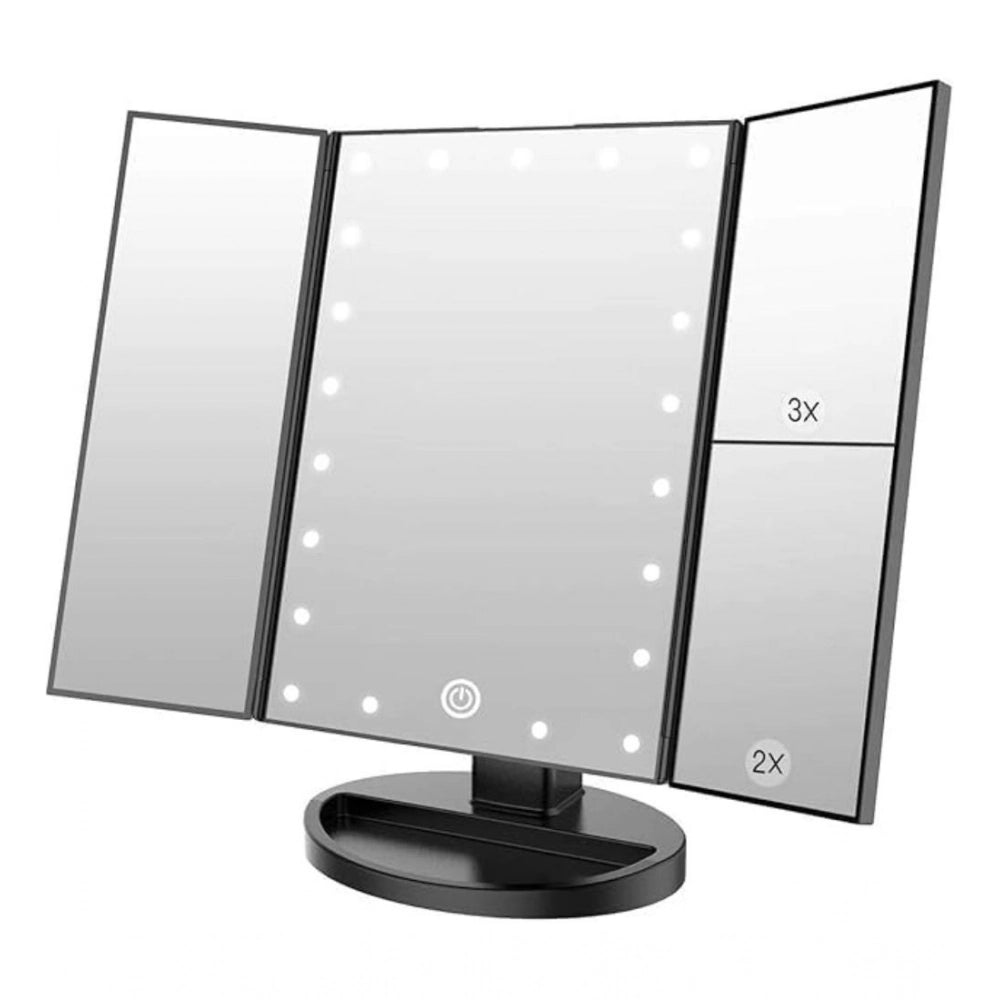 Rechargeable Makeup Vanity Mirror (Silver)