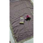 Women's Silk Embellished Saree With Unstitched Blouse 5.5Mtr (Lavender)