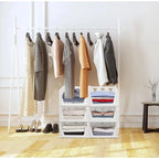 Pack of 1 Plastic Foldable Stackable Storage Organizer (White)