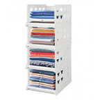 Pack of 1 Plastic Foldable Stackable Storage Organizer (White)