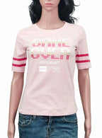 Ladies Printed Pink T Shirt